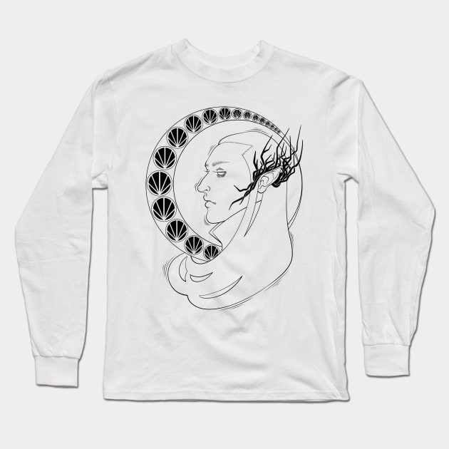 elvenking (black) Long Sleeve T-Shirt by bleedingheaart